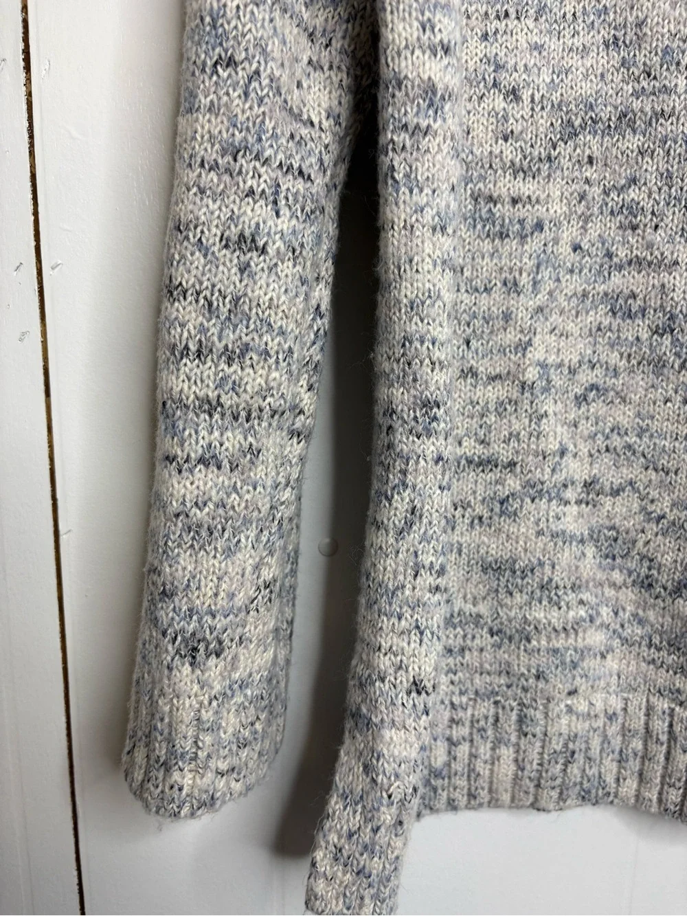 J Jill Sweater Womens Small Tall Pure Jill Marled Knit Rolled Neck Pullover